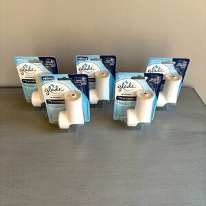 Glade Plugins Scented Oil Warmer Plug In Air Freshener Adjustable White x 5 NEW